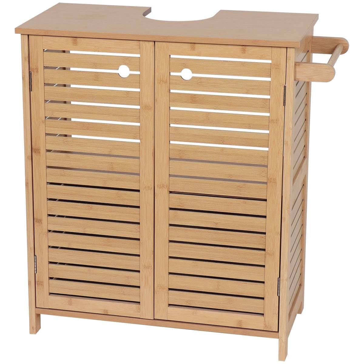 TENDANCE Szafka pod umywalkę 2-drzwiowa i 1 półka wewnętrzna wys. 70 cm - naturalna