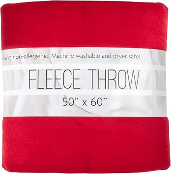50x60 Throw Blankets, Ultra Soft Hypoallergenic Fleece Fall Throw Blanket for Livingroom, Couch, Chair, Bed, Red, Valentine's Day Throw