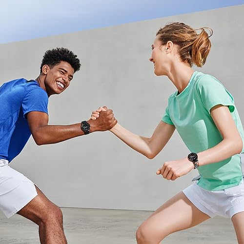 Miniatura 6 de aceyoon Paquete de 2 correas magnéticas trenzadas compatibles con Samsung Galaxy Watch 3 4 5 Pro 6 de 1.575 in, 1.614 in, 1.654 in, 1.693 in, 1.732