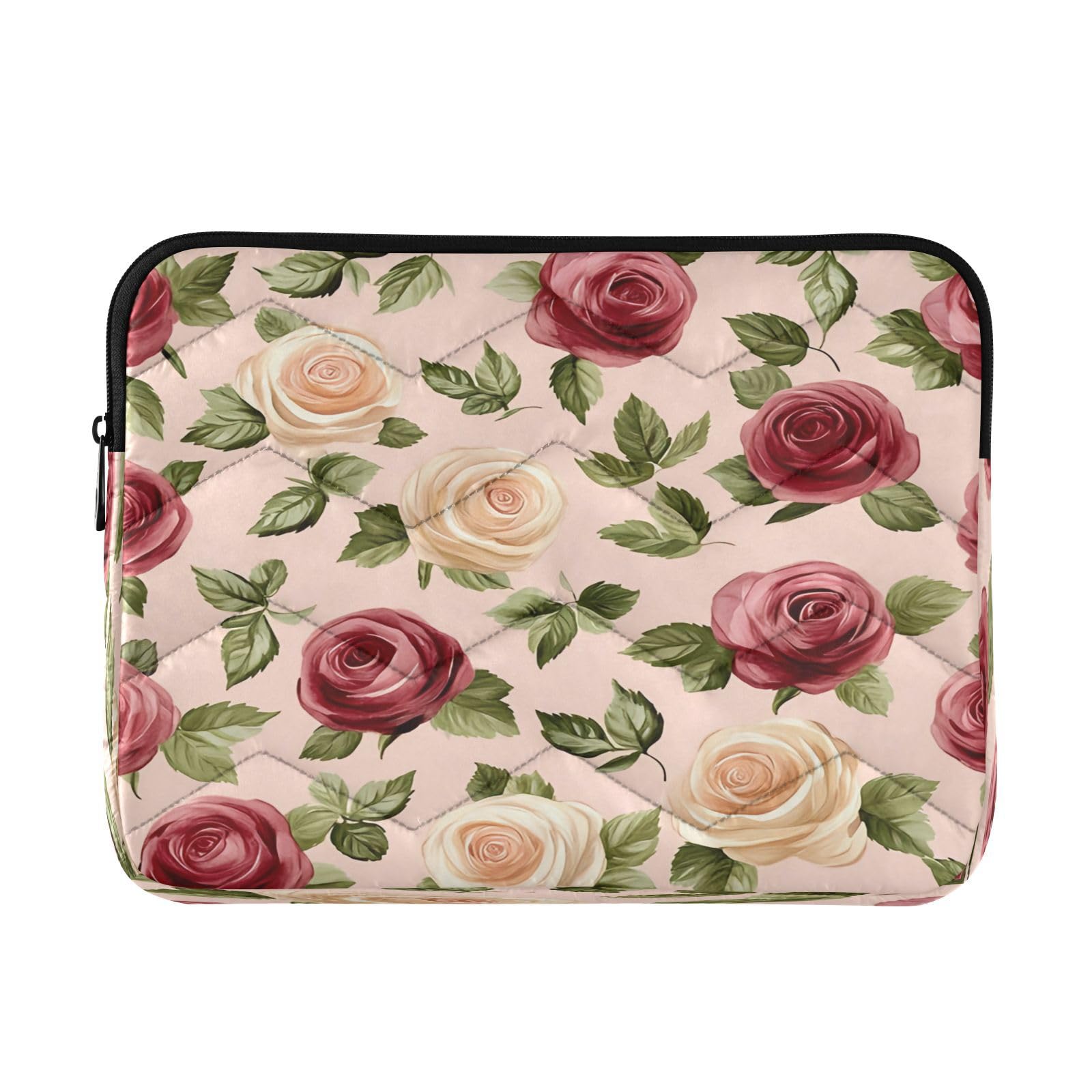 BOESI Watercolor Roses Laptop Inner Bag, Laptop Case, Computer Sleeve, Lightweight and Easy to Carry, Suitable for 13-14inch Laptops