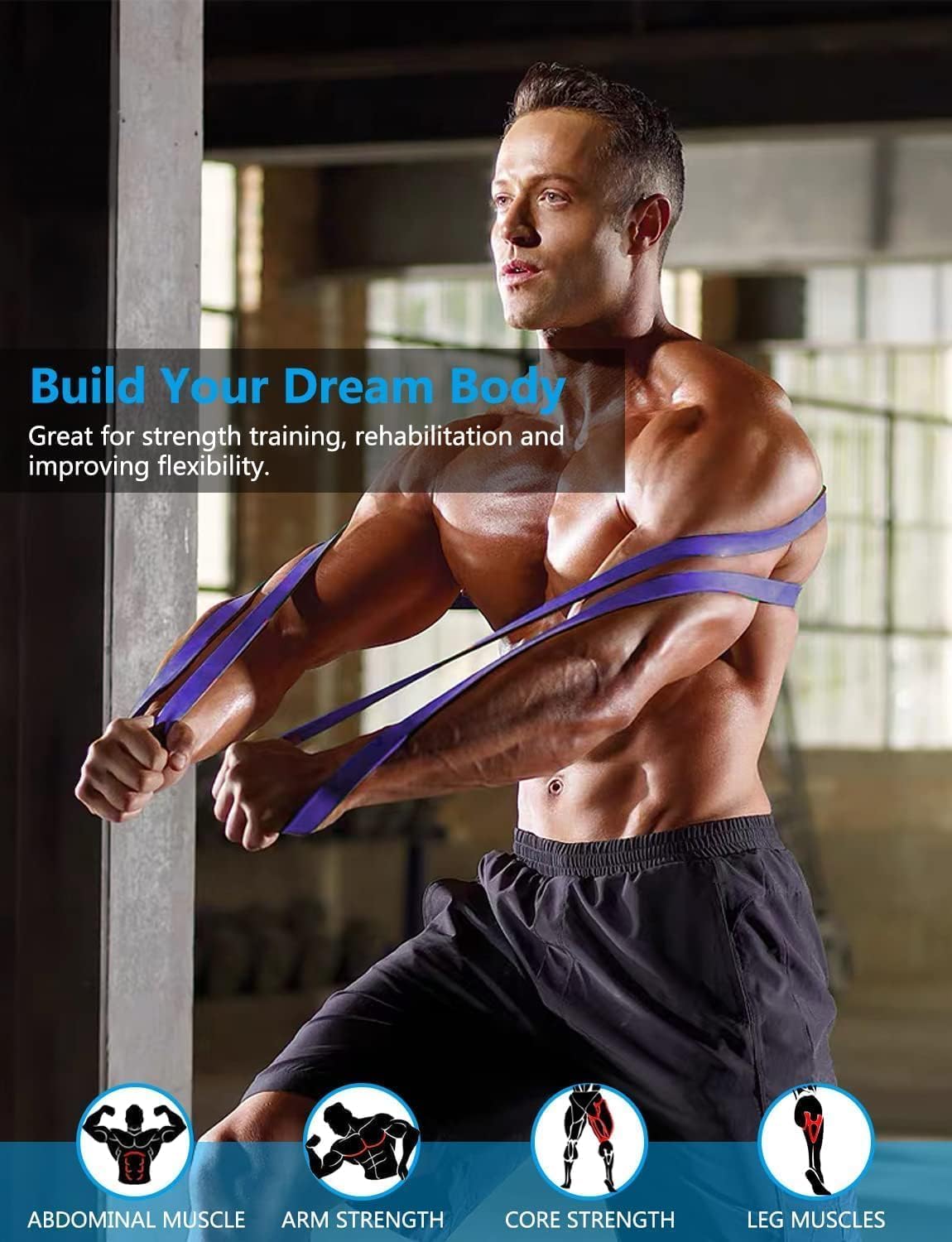 Vexloria Set Di Bande Di Resistenza Per Uomini E Donne | Bande Per Trazioni Per Fitness, Crossfit, Palestra E Yoga