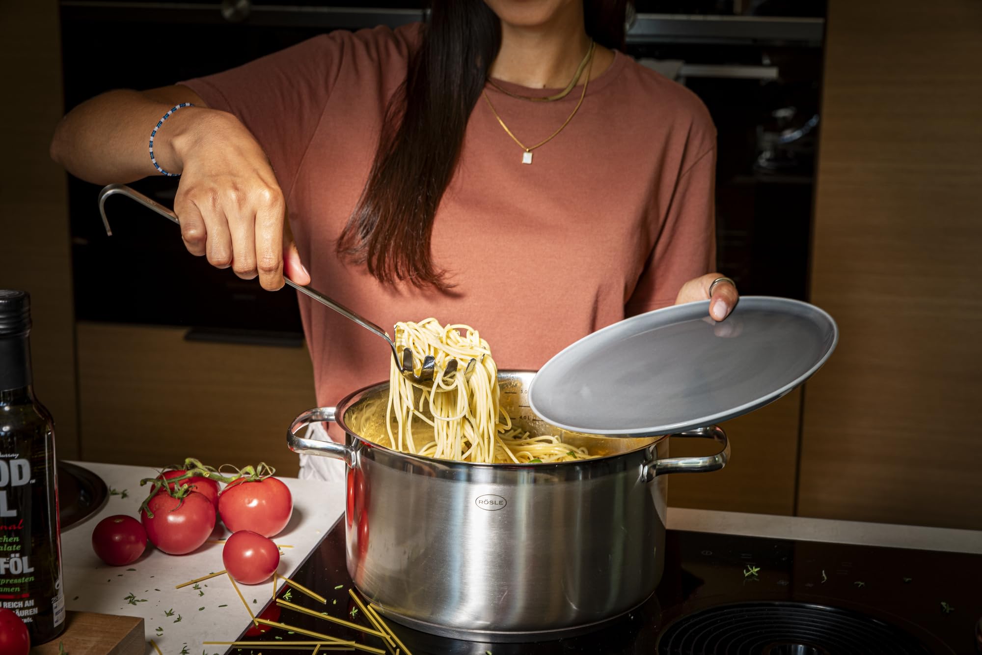 お値下げ！新品同様ROSLEスパゲティスプーン、レードル、フライ返し Amazon.com: Rosle Stainless Steel Hook Handled Spaghetti Ladle