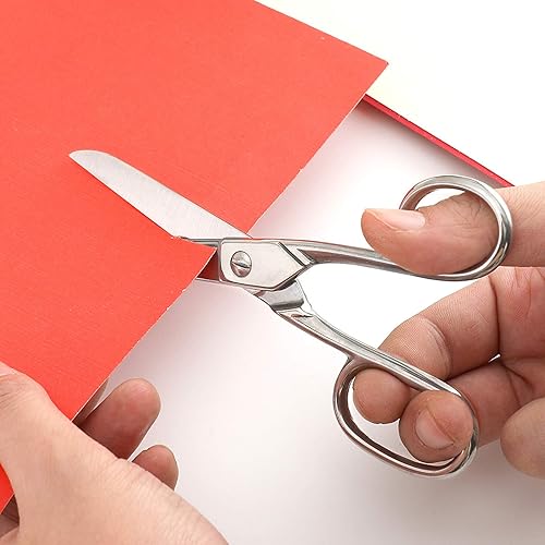 Miniatura 7 de LIVINGO Tijeras profesionales de tela forjada de 6 pulgadas, tijeras pequeñas de precisión a medida resistentes, tijeras de coser afiladas de acero