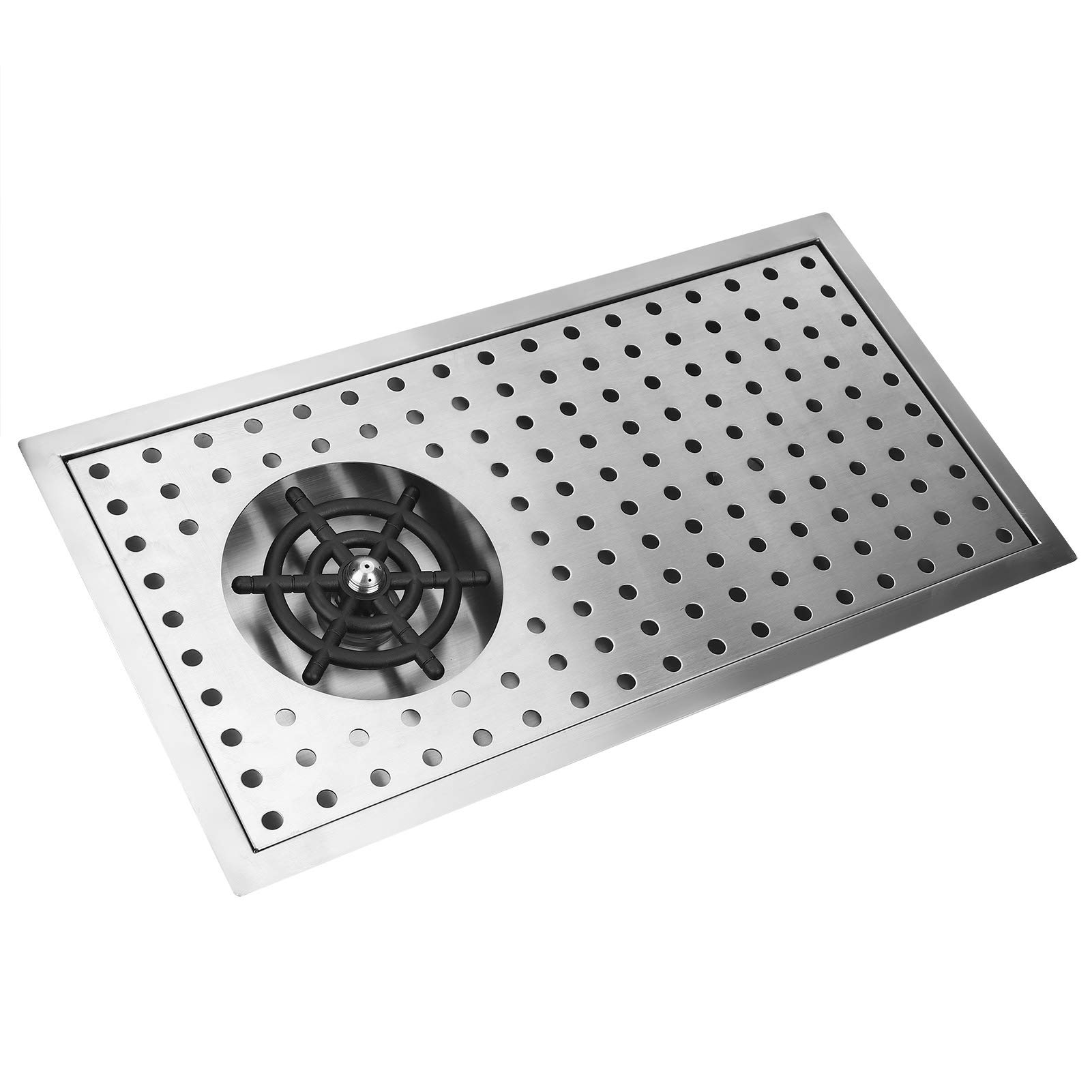 BuyWeek Lavabicchieri Automatico Sciacquatrice per Bicchieri, G1/2 Durevole in Acciaio Inossidabile con Rete per Bar Pub Caffè (Medio)