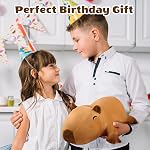 SQEQE Stuffed Capybara Plush - Cute Capybara Mommy with 4 Babies Surprise Soft Animal Toy Christmas, Valentine's, Birthday Gifts Ideal for Boys and Girls