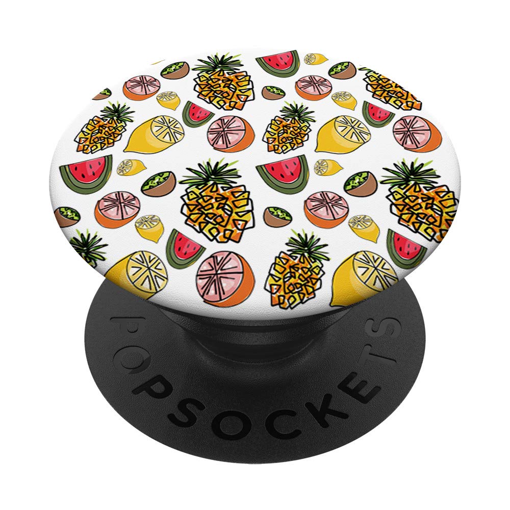 Whimsical and Happy Fruit SaladPhone Grips by Traciwithani Designs