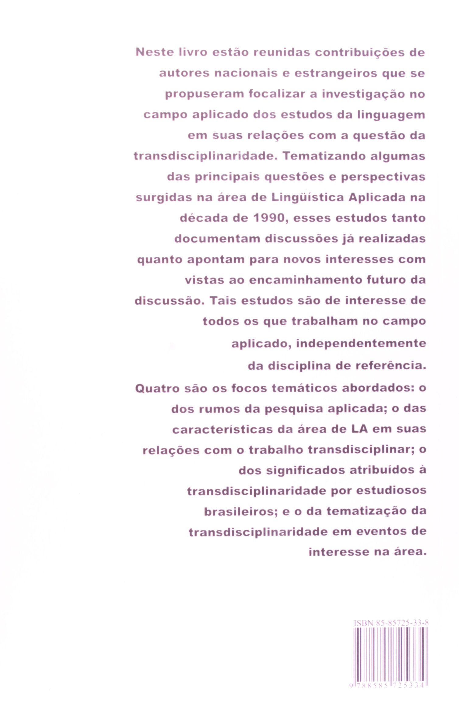 Linguística Aplicada e Transdisciplinaridade