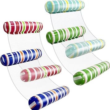 Adult Pool Floats, Inflatable Water Hammock, Beach Vacation Essentials for Pool, Lake, or Summer Parties