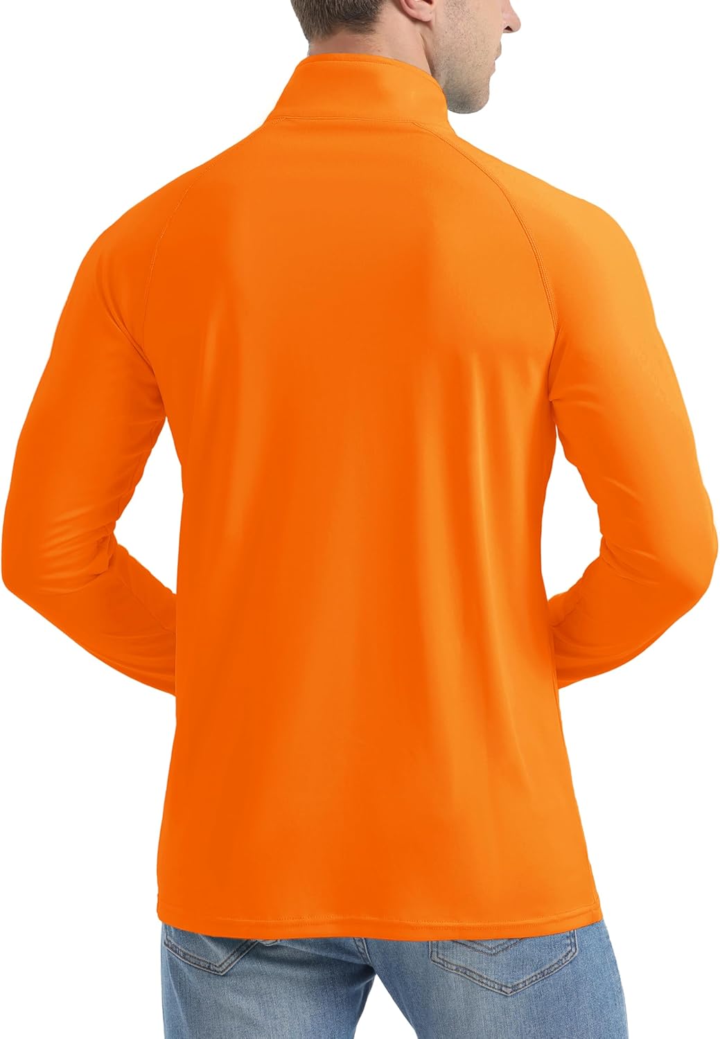 KINSWT Mens UPF 50+ Sun Shirt Long Sleeve 1/4 Zip SPF UV Protection Lightweight Quick Dry Quarter Zip Golf Shirt - Image 2