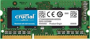 Crucial RAM 8GB DDR3 1600 MHz CL11 Laptop Memory CT102464BF160B
