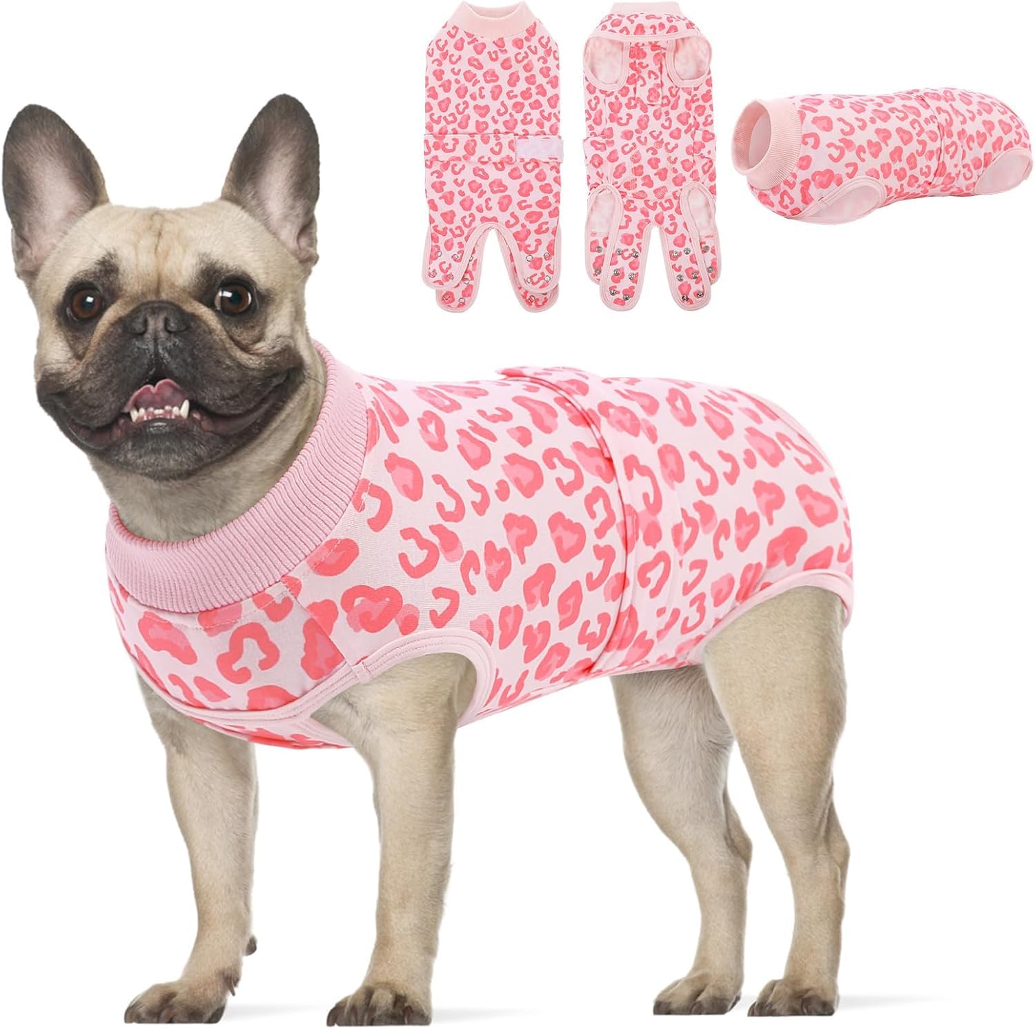 KOESON Soft Dog Recovery Suit for Female Spay &amp; Male Dogs After Surgery, M
