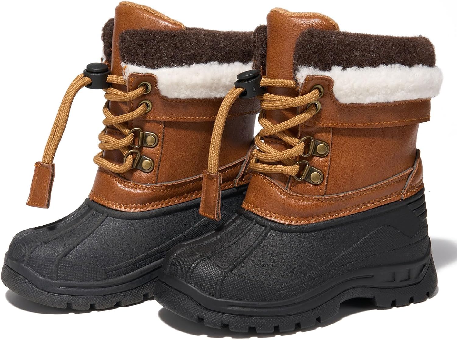 Toddler Snow Winter Boots Boys Girls Waterproof Shoes Slip Resistant for Outdoor Cold Weather