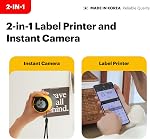 KODAK Memo Shot ERA Kids Instant Digital Camera and Photo Label Printer Bundle, White (Camera with 1 Roll One-Touch Label Cartridge + 9 Rolls Cartridge Set)