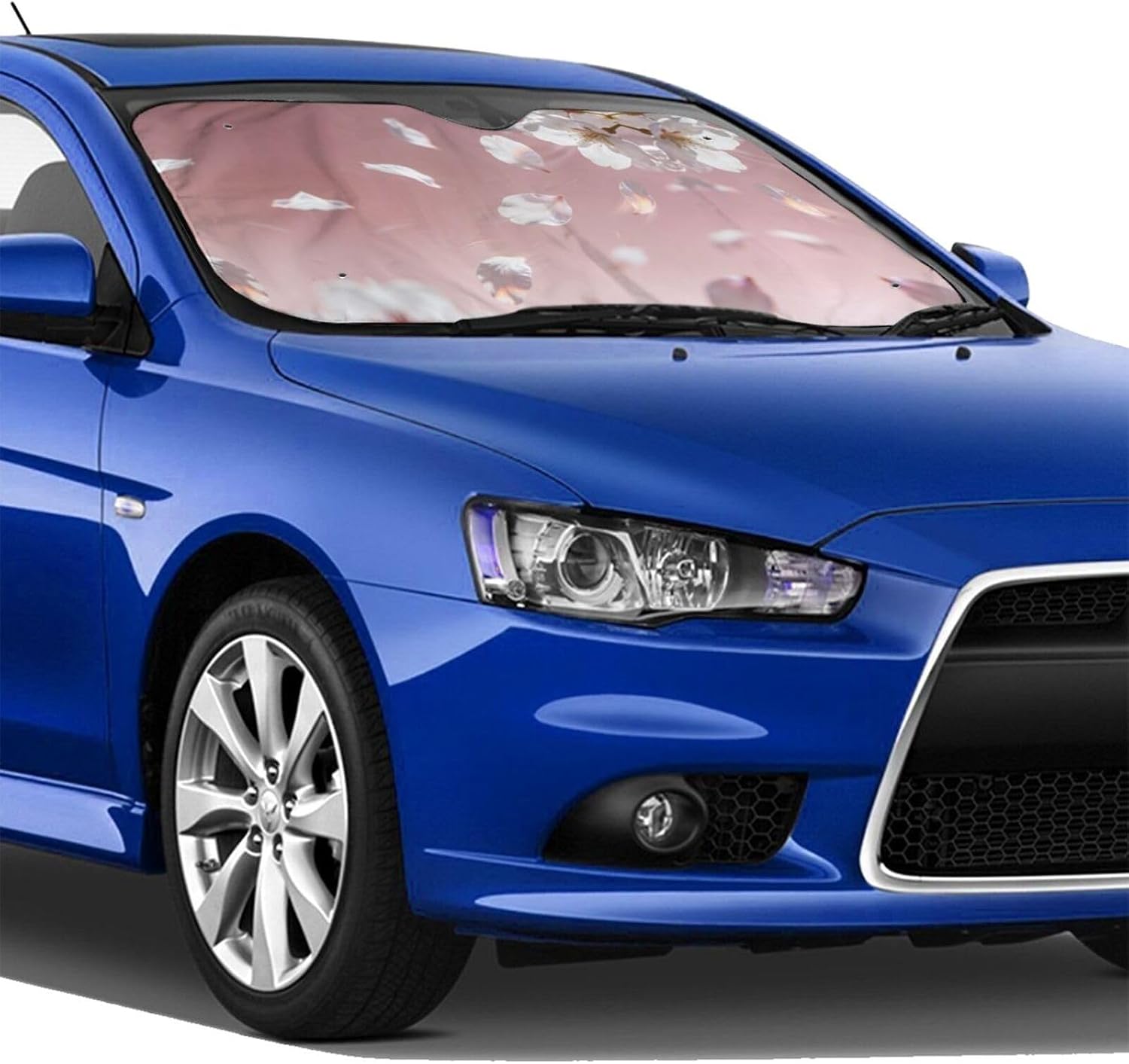 Cherry Blossom Petals Falling Print Foldable Car Windshield Sun Shade image 4