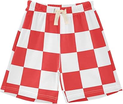 Amazon.com: IHCVHQX Baby Boy Shorts Checkered Red White