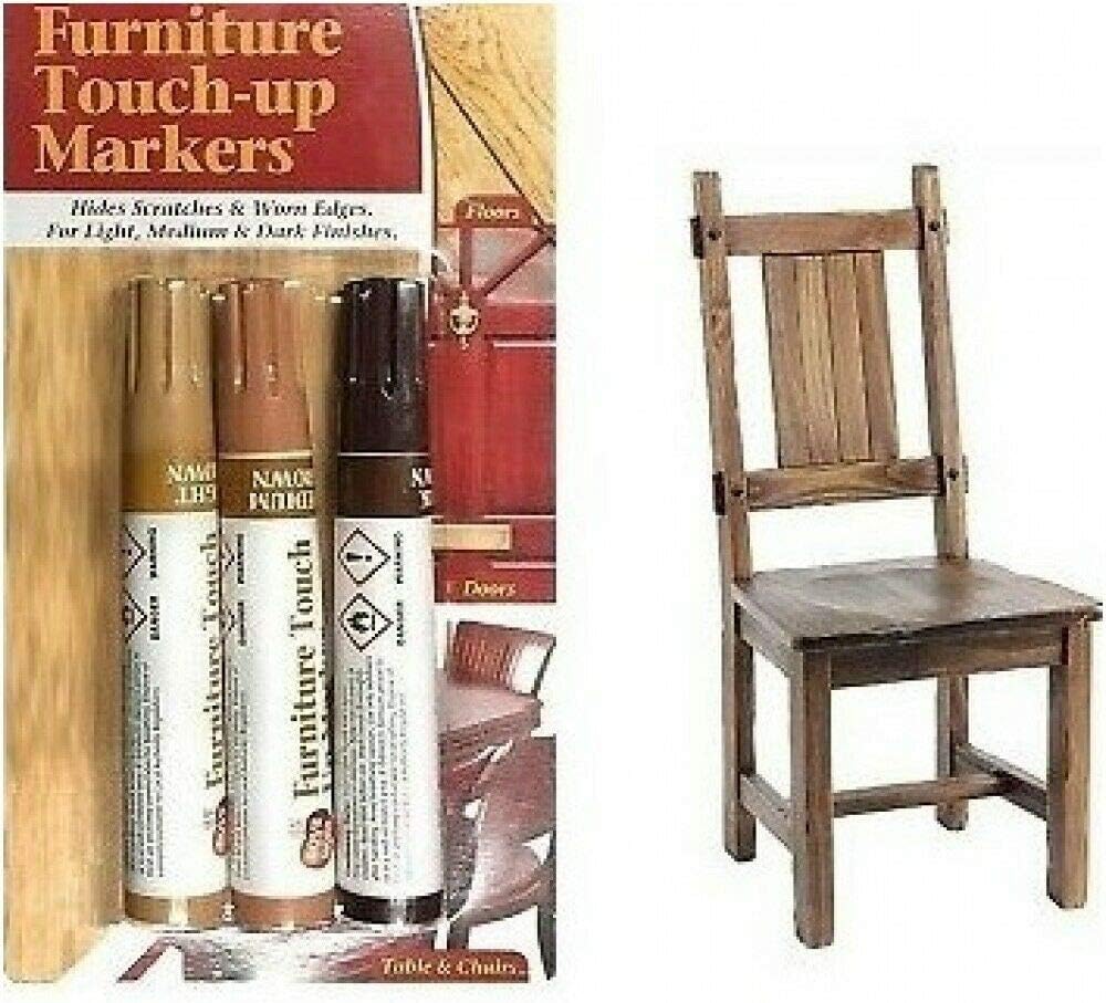 Touch up Marker Pen for Wood Floor Furniture Repair Light Medium Dark