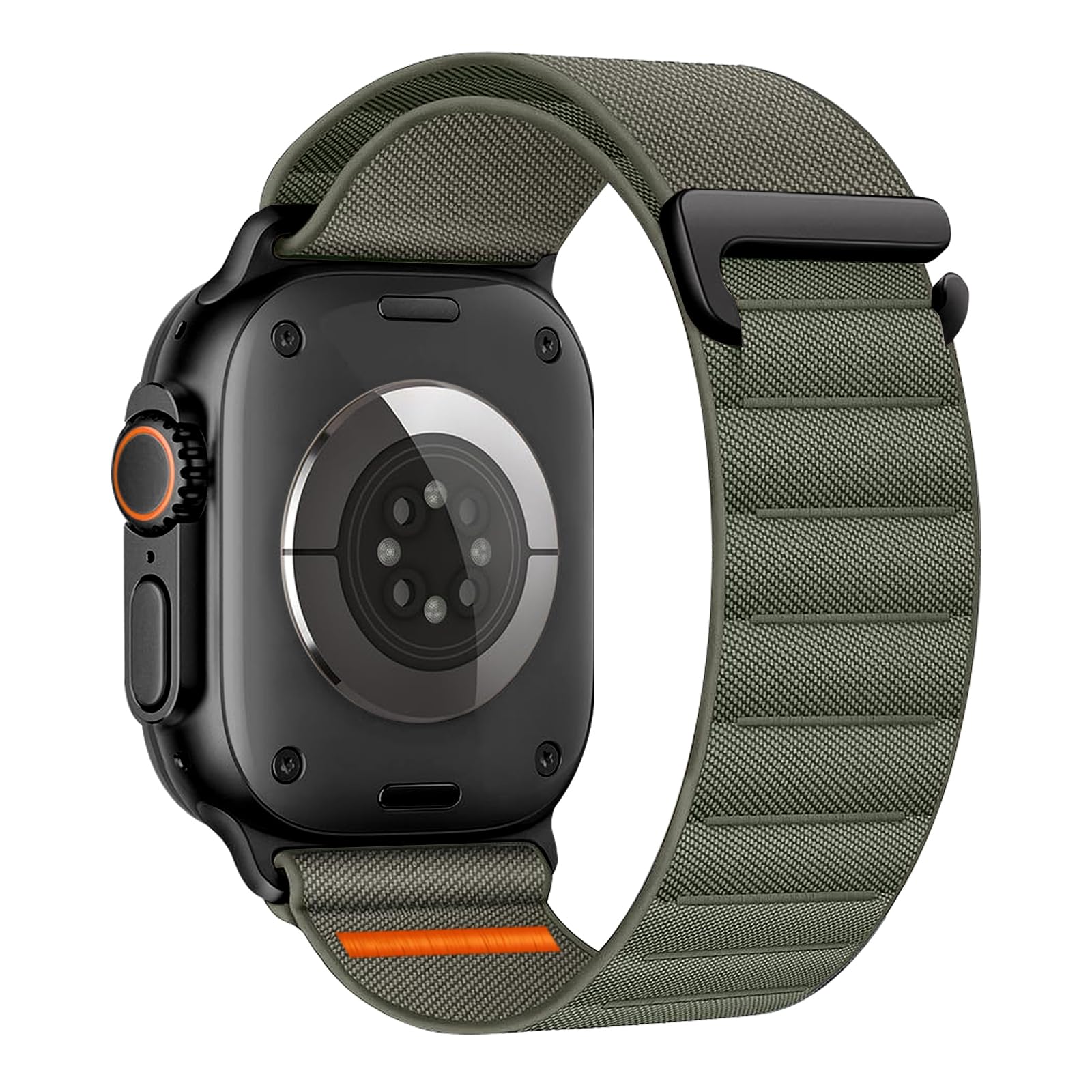 Zspoly Alpine Loop Nylon Armband Kompatibel mit Apple Watch Armband 45mm 44mm 46mm 49mm 42mm 40mm 41mm 38mm, Stoff Sport C-Haken Nylon Band für iWatch Ultra 3 2 SE Series 11 10 9 8 7 6 5 4 3 2 1
