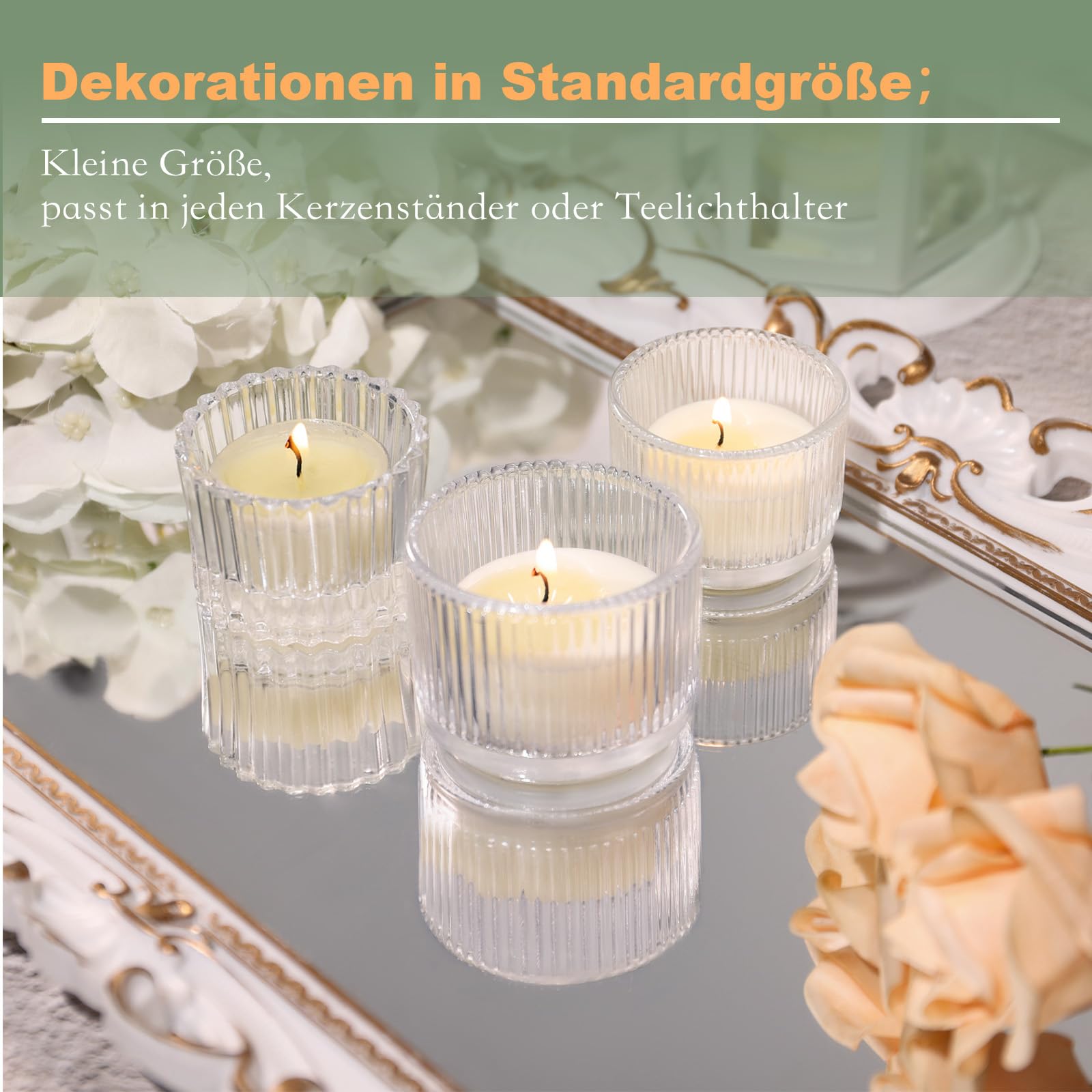 Lot de 25 bougies chauffe-plat naturelles et inodores en 100% cire de soja, durée de combustion de 4 heures, sans paraffine, non toxique, végétalienne, dans une tasse transparente