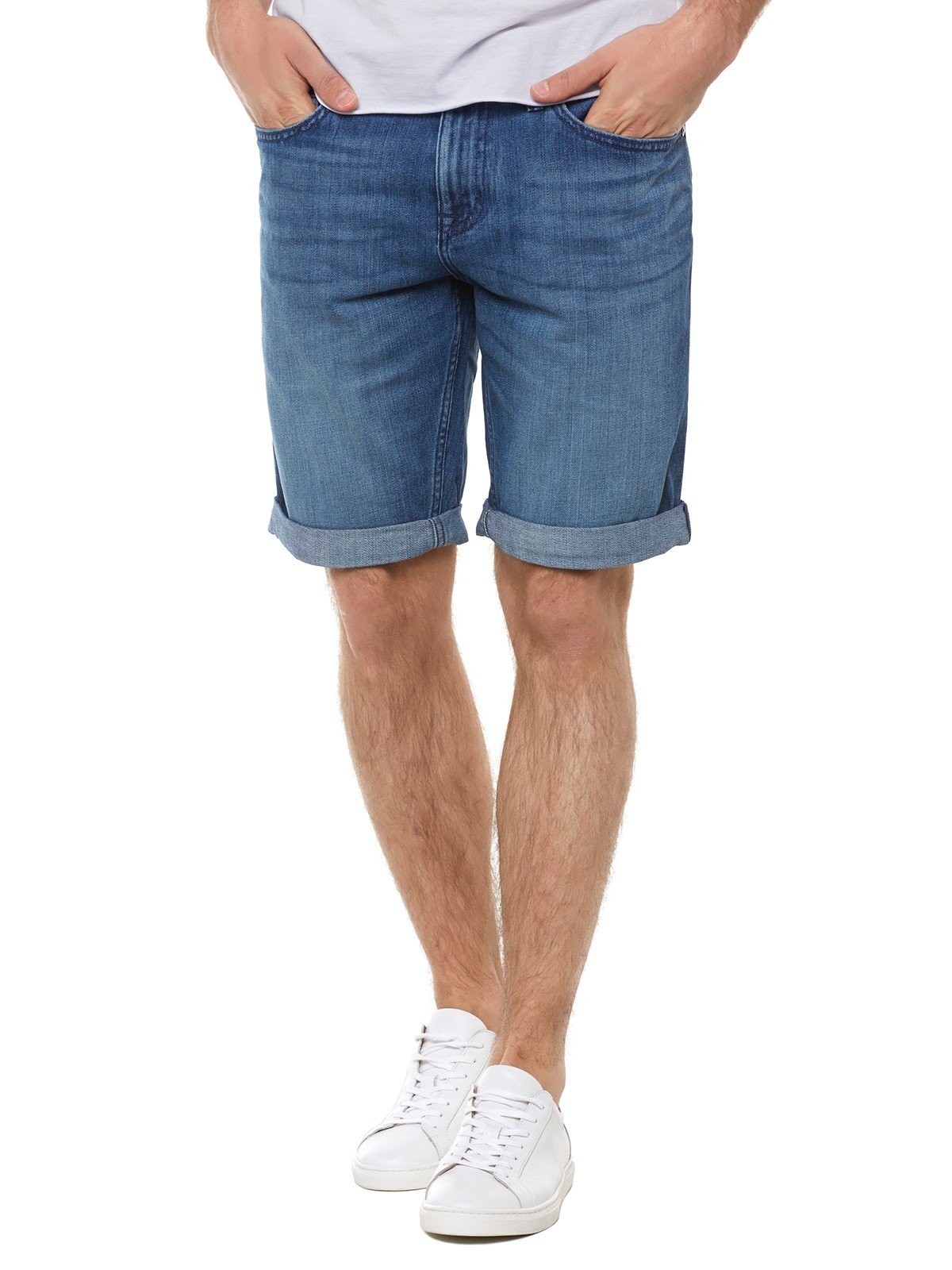 Calvin Klein Jeans Men's Slim Short-Breaker Blue