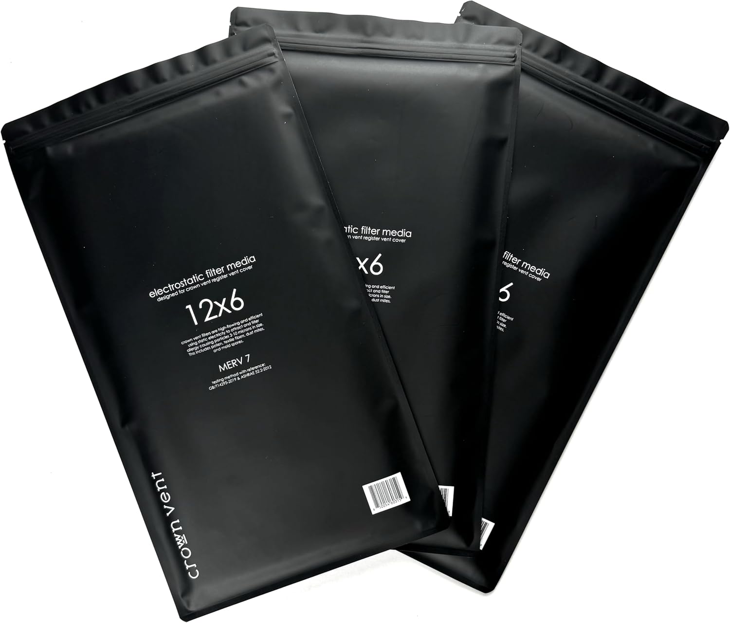 Electrostatic Filter MERV 7 Rating (SIZE 12) | 3-Pack