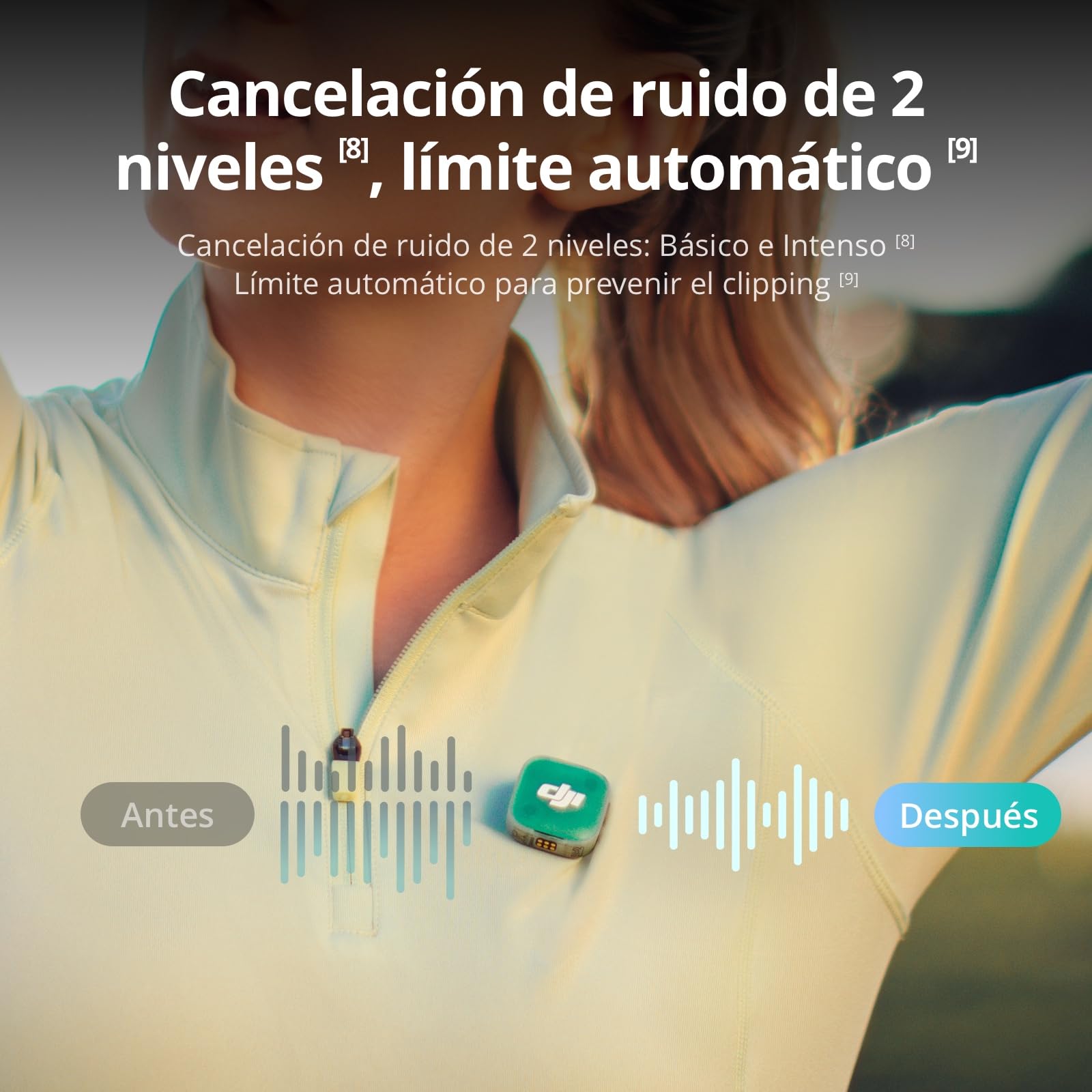 dji Mic Mini 2 (2TX + 1RX estándar + Estuche de Carga), micrófono inalámbrico para móvil iPhone y Android/cámara/Tableta/PC, batería 48h, transmisión hasta 400m, Cubierta magnética Multicolor