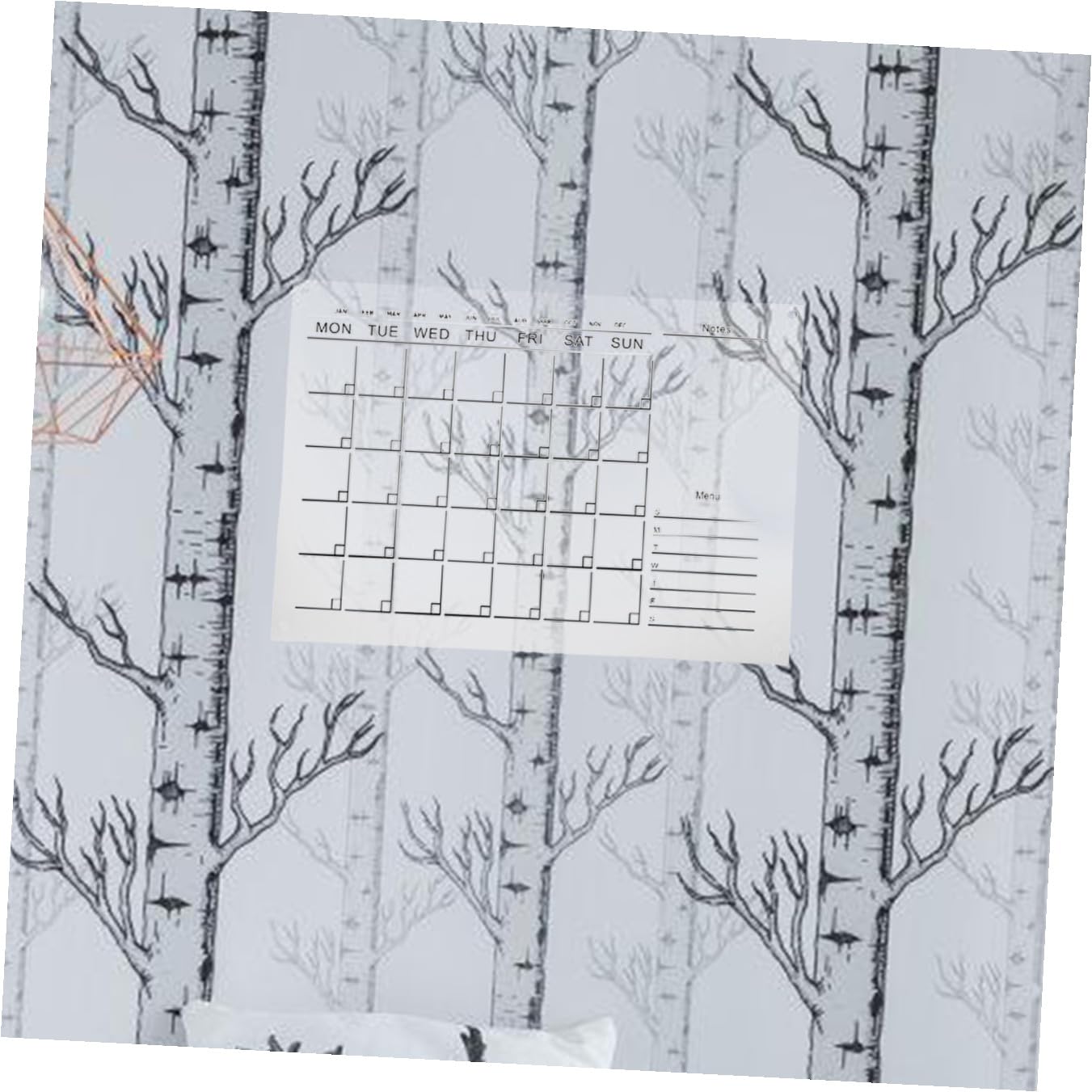 UKCOCO Lavagna Cancellabile a in Acrilico Planner Settimanale Riutilizzabile Design Appendere per Ufficio e Casa