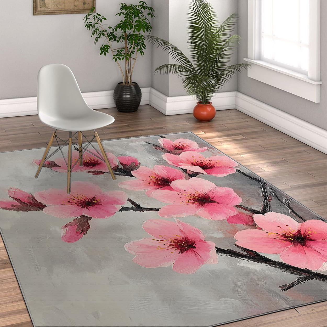 Tapis antidérapant lavable 150x240cm pour éviter les glissades et simplifier l'entretien du salon