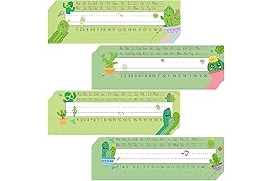 Outus 48 Pcs Cactus Name Tags for Classroom Decor