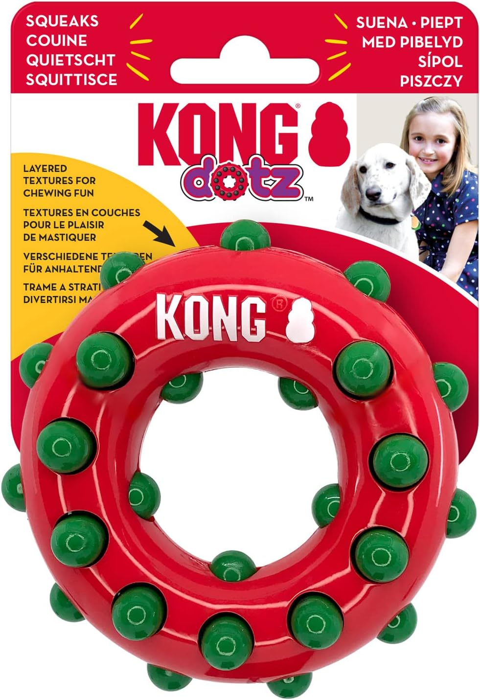 KONG Dotz Square Dog Toy, Small Amazon.co.uk Pet Supplies