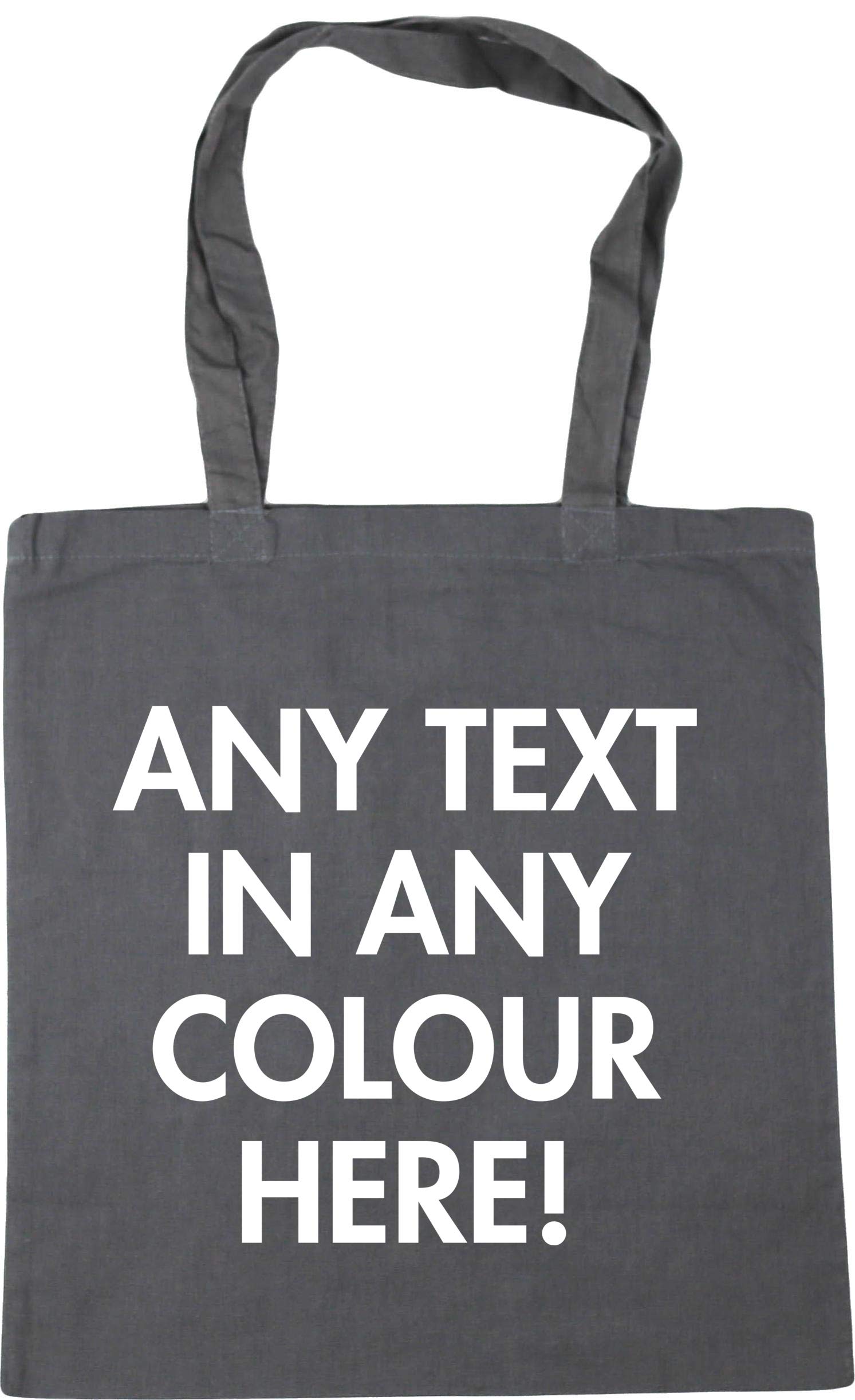 Hippowarehouse Personalised Tote Shopping Gym Beach Bag 42cm x38cm, 10 litres