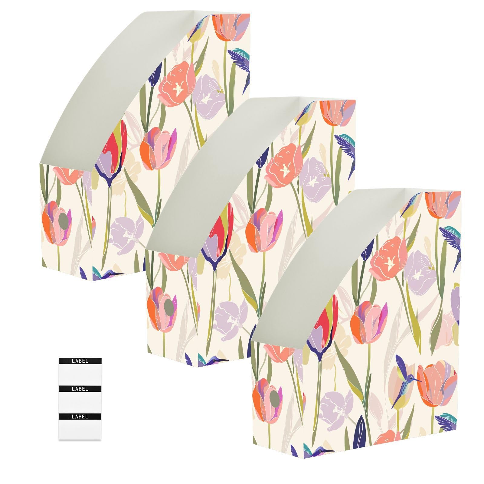 Classeurs pliables pour organiser votre bureau à la maison avec style floral
