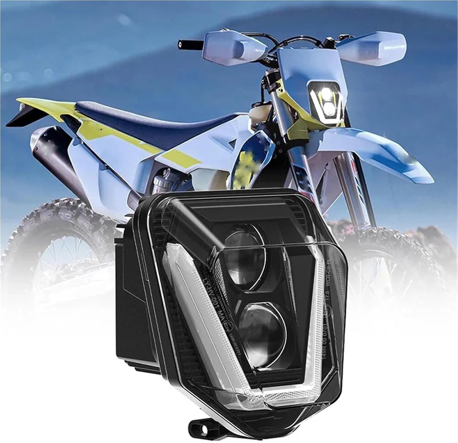 reflektor motocyklowy Dla FE 350 ROCKSTAR EDITION 2021 Moto Reflektor Motocyklowy Reflektor LED