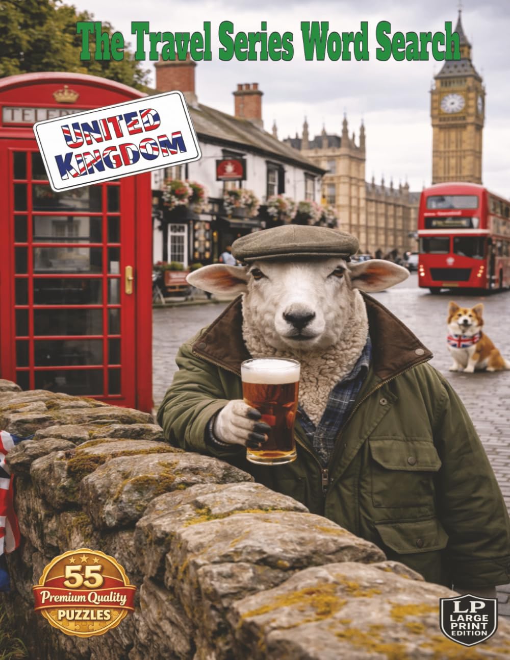 The Travel Series Word Search: United Kingdom: Tour the United Kingdom in 1000 Words, the food, historic sites, castles, ancient stones and finally a visit to the pub