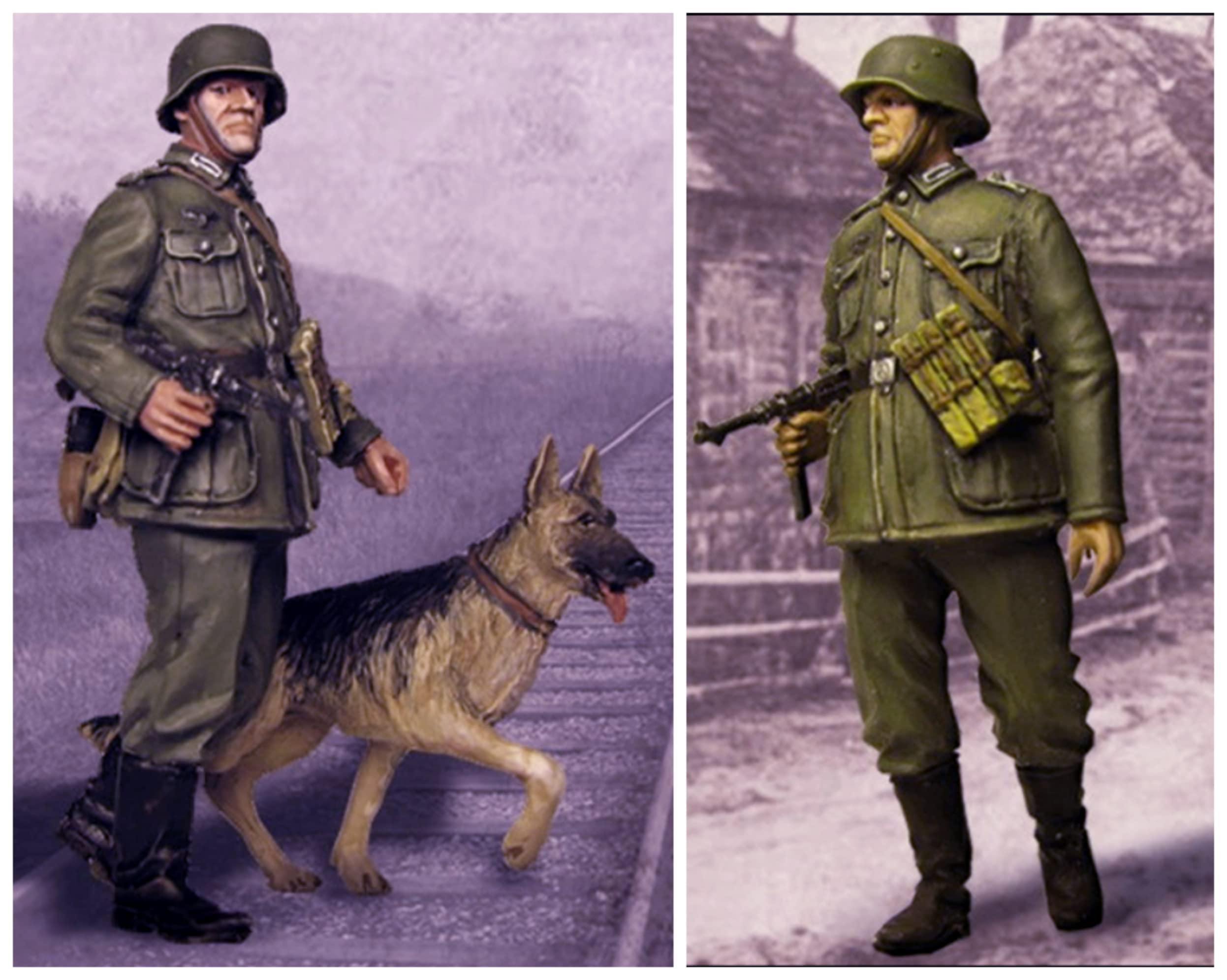 1/16 ] Maquette Figurine En Résine Soldats Allemands WWII Maquette Miniature En Résine (6