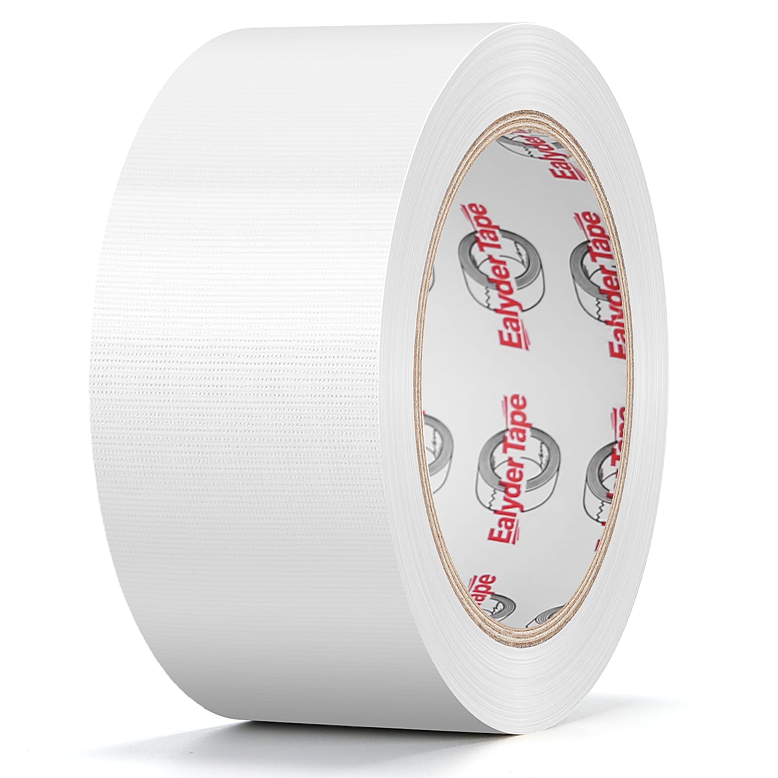 Ealyder Tape Professional Heavy-Duty Duct Tape 50 mm x 27.4 m, Waterproof Cloth Gaffer Tape for Indoor/Outdoor Use, Repairs, Bundling, Sealing & DIY, 1 Roll - White