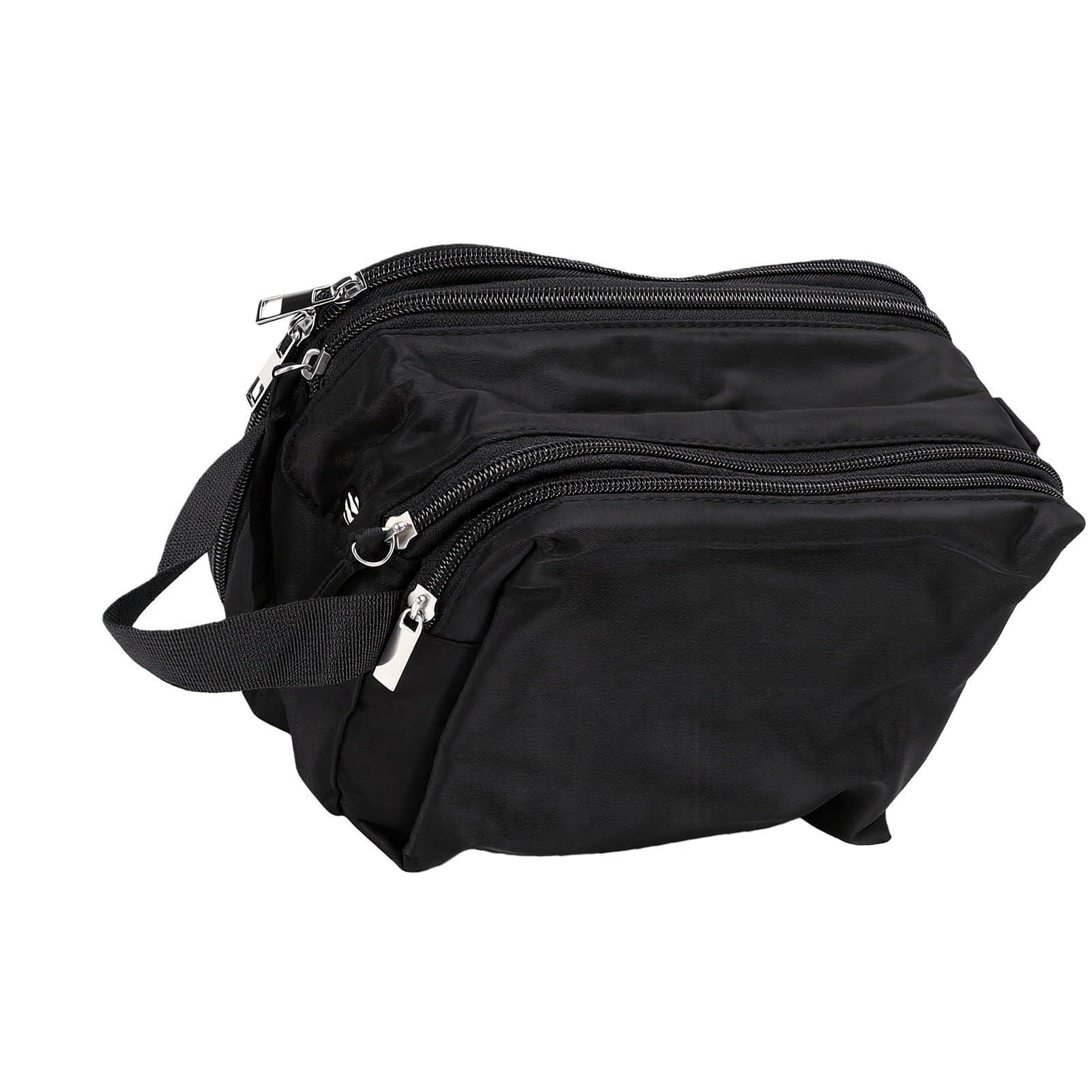 SIXRUN Necessaire da Toilette con Doppia Apertura, 6.88oz (BLACK)