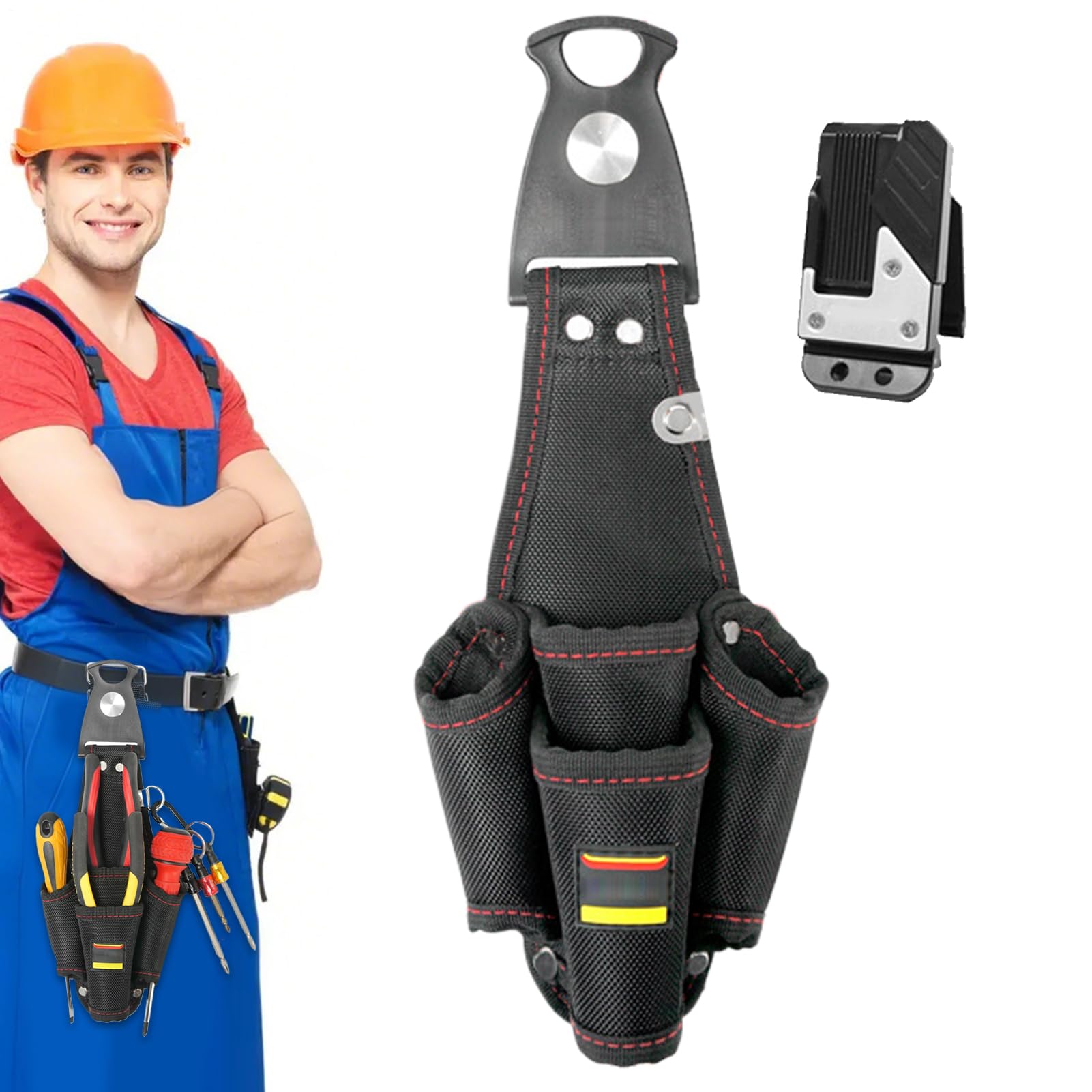 Ceinture à outils réglable électricien avec poche organiseur multifonction étanche