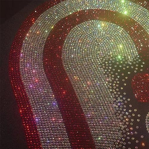 Miniatura 6 de Moda en forma de corazón diamantes de imitación exquisita brillante grande pasta de tela caliente diamante lentejuelas DIY ropa camiseta parche de