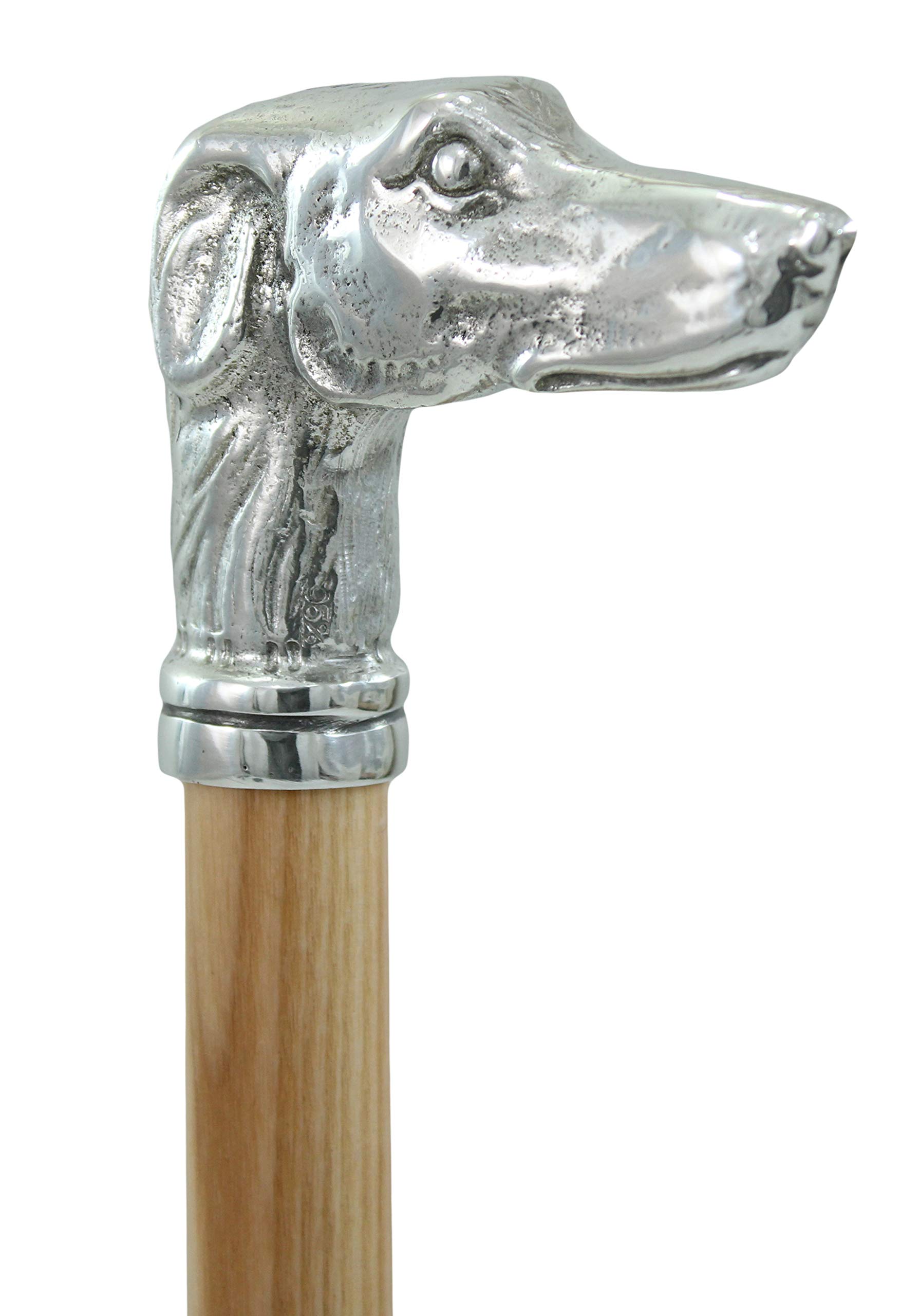 CAVAGNINI Bastón para perro o galgo, regalo para personas mayores, elegante, macizo, hecho a mano en Italia