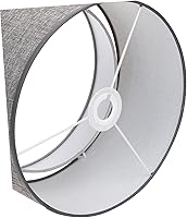 Vista 5 de Didiseaon Pantalla de lámpara negra para lámpara de tambor, pantalla de tambor, pantalla de lámpara moderna, accesorios de luz para lámparas de pie