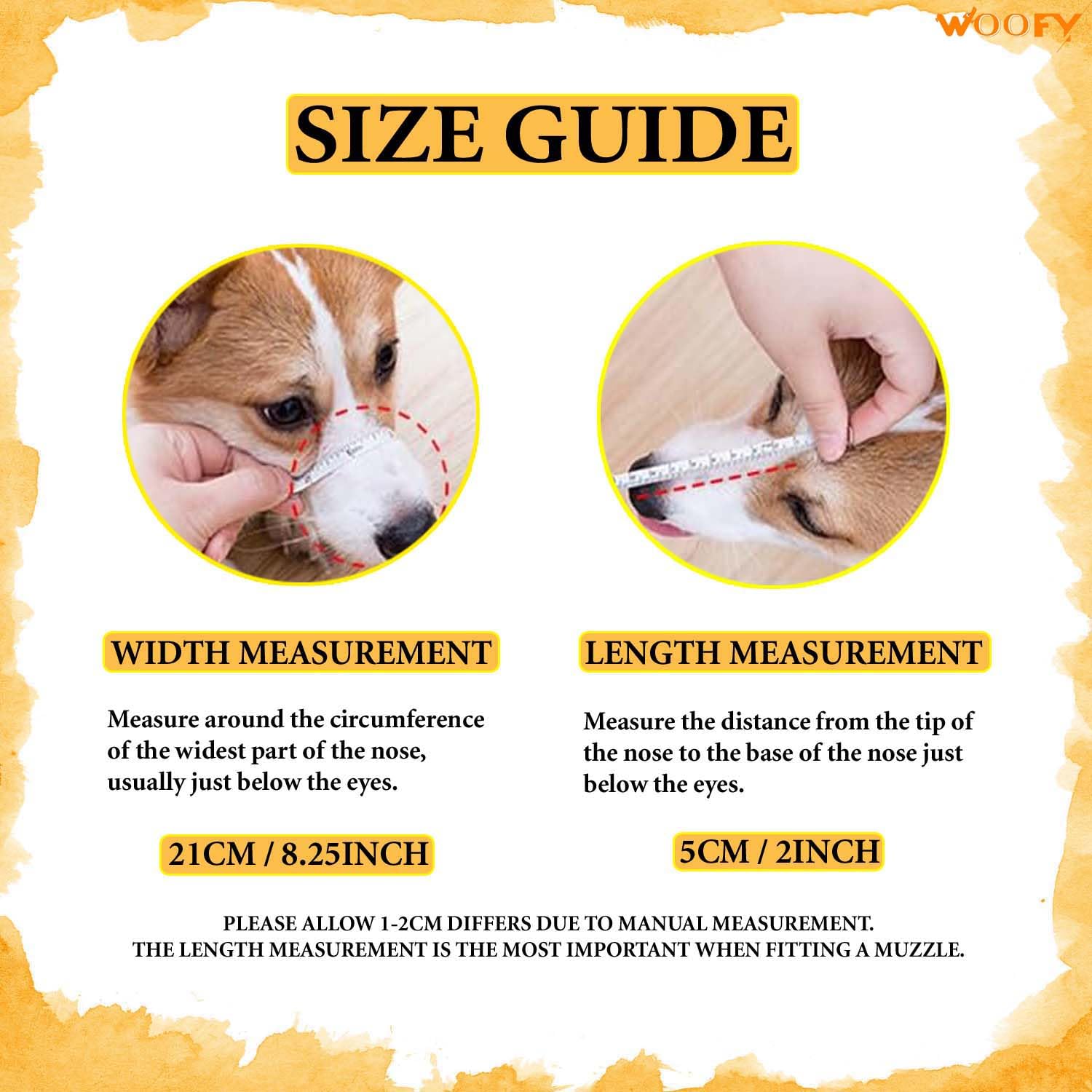 Woofy Dogs Mouth Cover muzzles | Anti-Biting Soft Plastic Dog Muzzle | Dog Mouth Cap | bite Guard with Adjustable Handy Strap for Small and Medium Breed Dogs (No- 3 (S)) 1