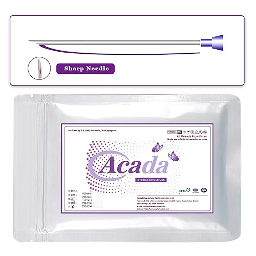 Acada Pdo Thread LiftFace Whole BodyMono Type, Pdo Mono Smooth Threads, 20 piezas (26G90MM)