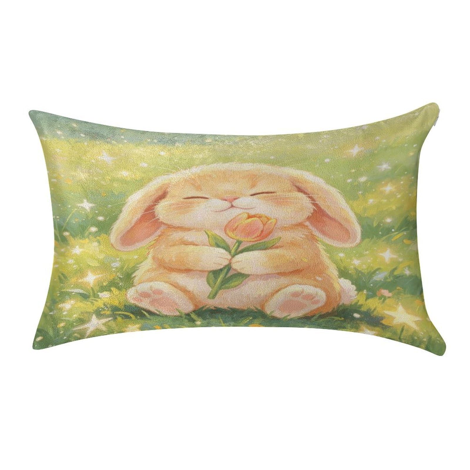Fekiloot Style Cute Bunny Pillow Covers Home Decor Pillow Cases