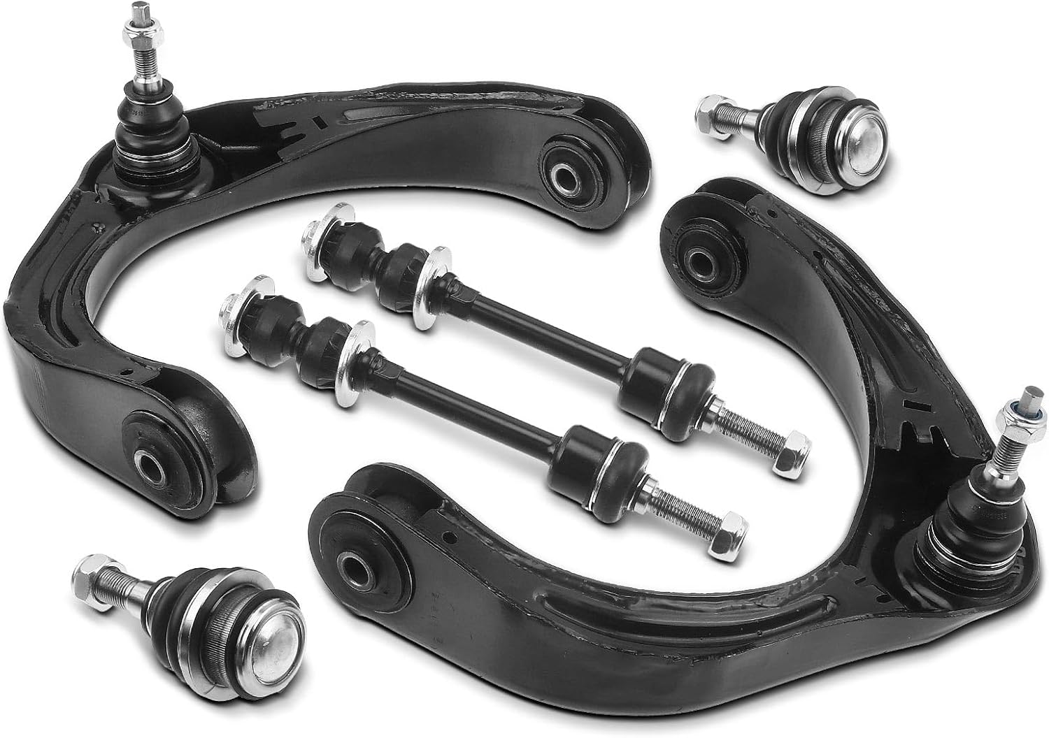 A-Premium 6Pcs Front Suspension Kit, Upper Control Arm, Lower Ball Joint, Sway Bar Link, Compatible with Dodge Ram 1500 2006 2007 2008, RWD Only