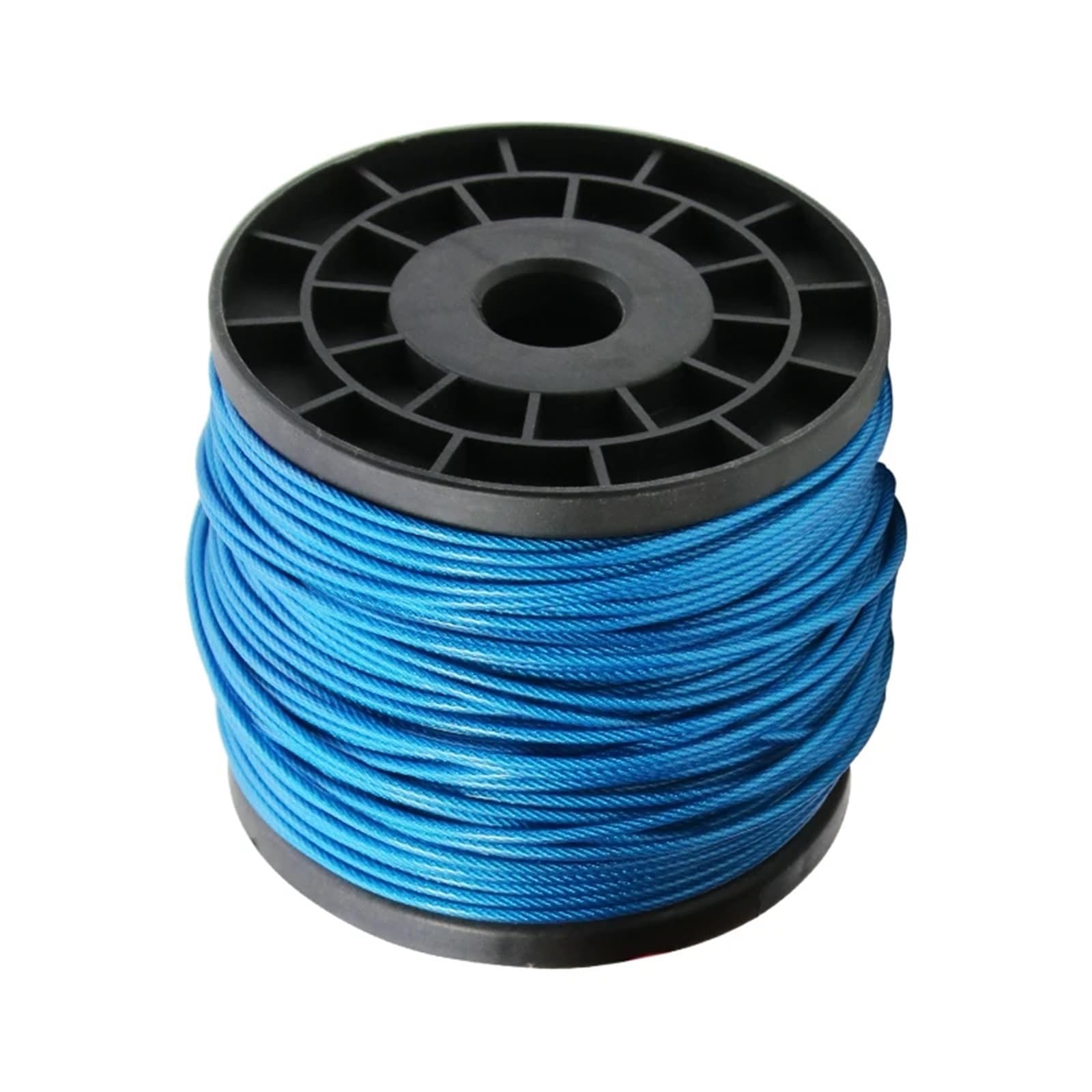 2/3/4/5/6,0 Mm Edelstahl-Kabelseil, Blaues PVC-beschichtetes Metallseil, Wäscheleine, Aufhängung for Außen- Und Innenbeleuchtung(2.0mm Blue)