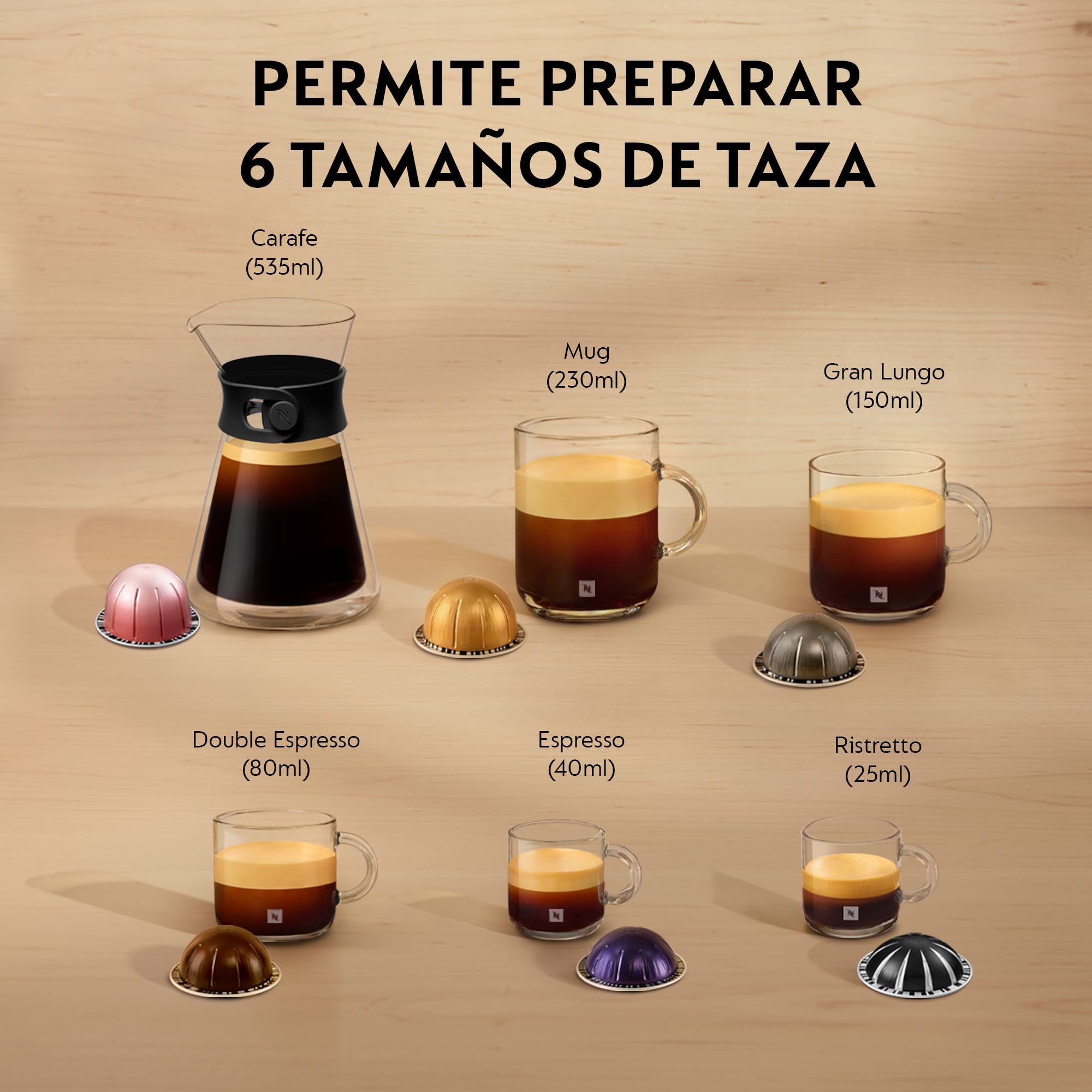 De'Longhi Cafetera Nespresso Vertuo Next, Cafetera Express de Cápsulas de Café Superautomática, Máquina de Café con Wifi y Bluetooth, ENV120.W, Blanco