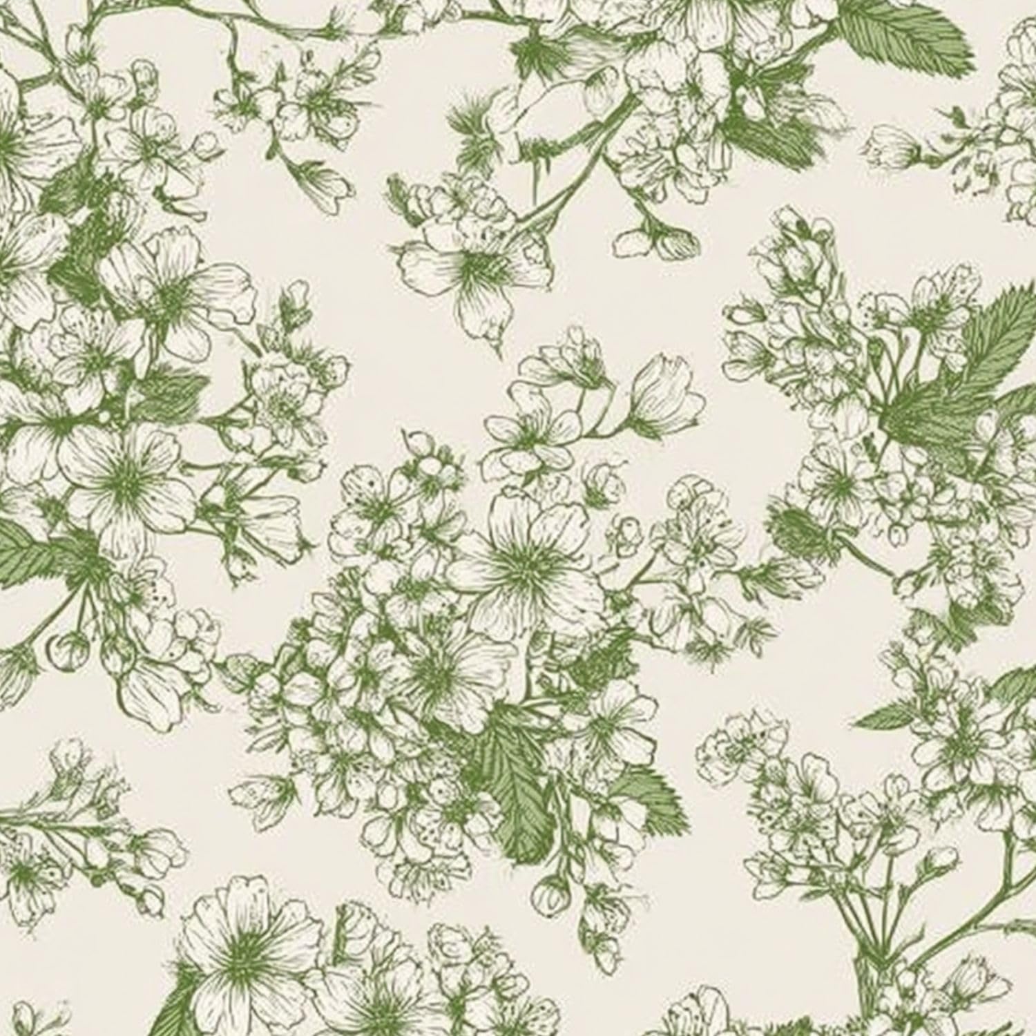 Deruinvaio Color8 Self Adhesive Feature Removable Seamless Floral Botanical Tree Branches Peel And Stick Vinyl Wallpaper Roll, Sticky Lining Paper For Bedroom, Living Room, Kitchen Walls