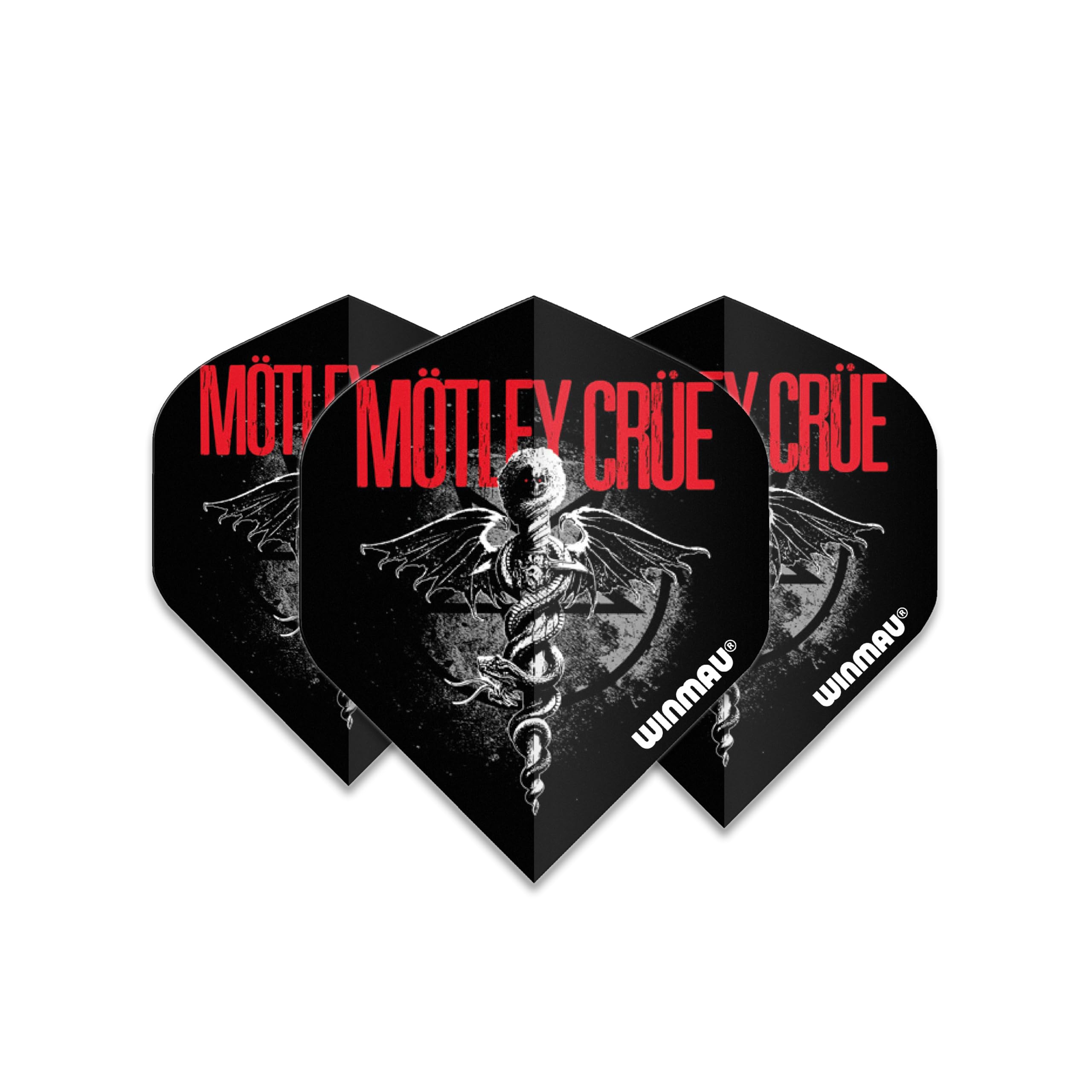 WINMAU Rock Legends Dart Flights - 10 Sets Per Pack (Total 30 Dart Flights) Available in Varying Designs (Motley Crue, Feel Good) - Image 4