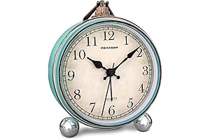 Peakeep Retro Table Top Clocks Battery