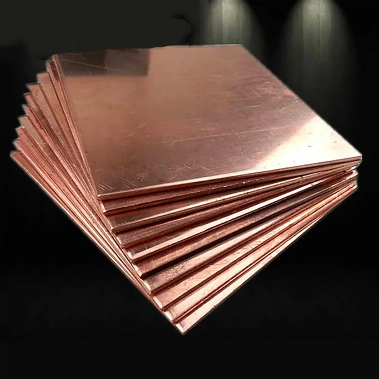 Placa de cobre puro T2 0,5-6 mm grosor, marco corte, molde for construcción DIY, 100 x, 150, 200 Adecuado para joyería y manualidades(Thick 1.5mm,200x200mm)